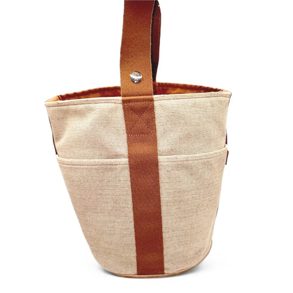 Authentic HERMES Saxo MM Handbag  vintage Bucket Bag Pre-owned - Picture 13 of 14